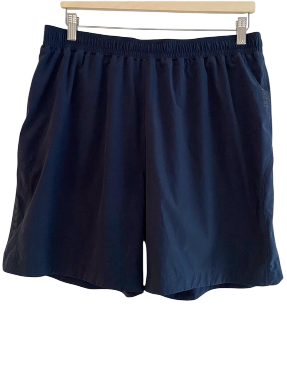 Rhône Mens Performance Shorts Lined 7” Active Gym Pull On Fitness Navy Blue XL